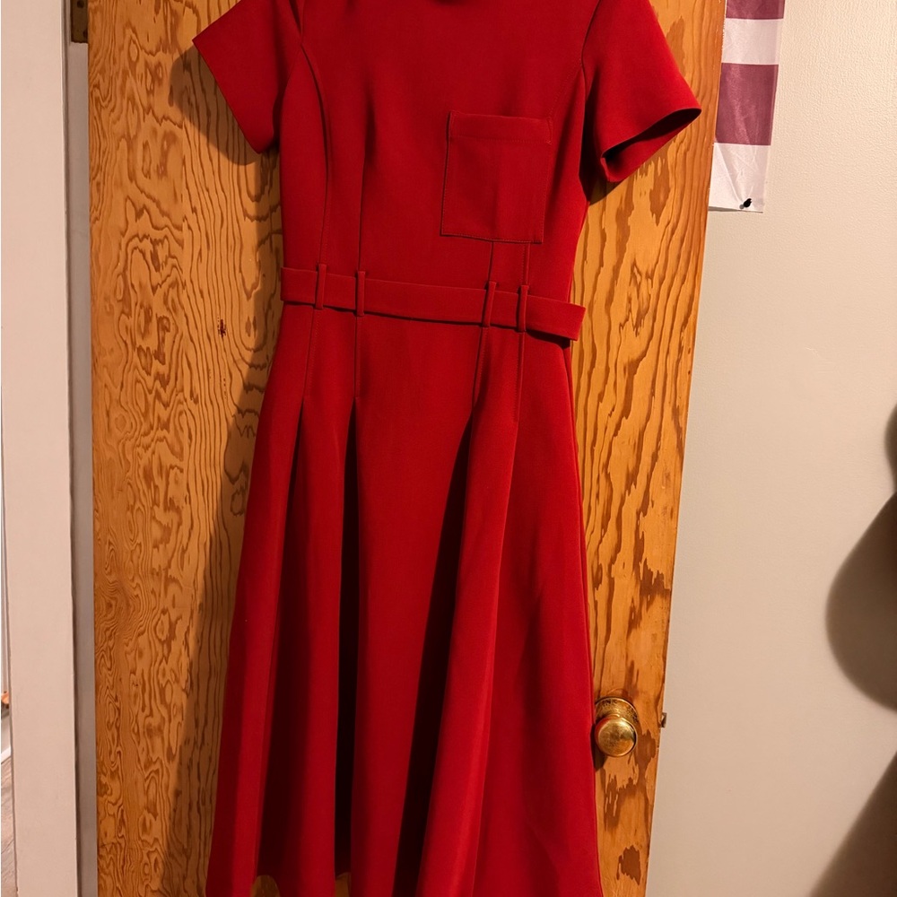 Twister Classic Red Midi Dress